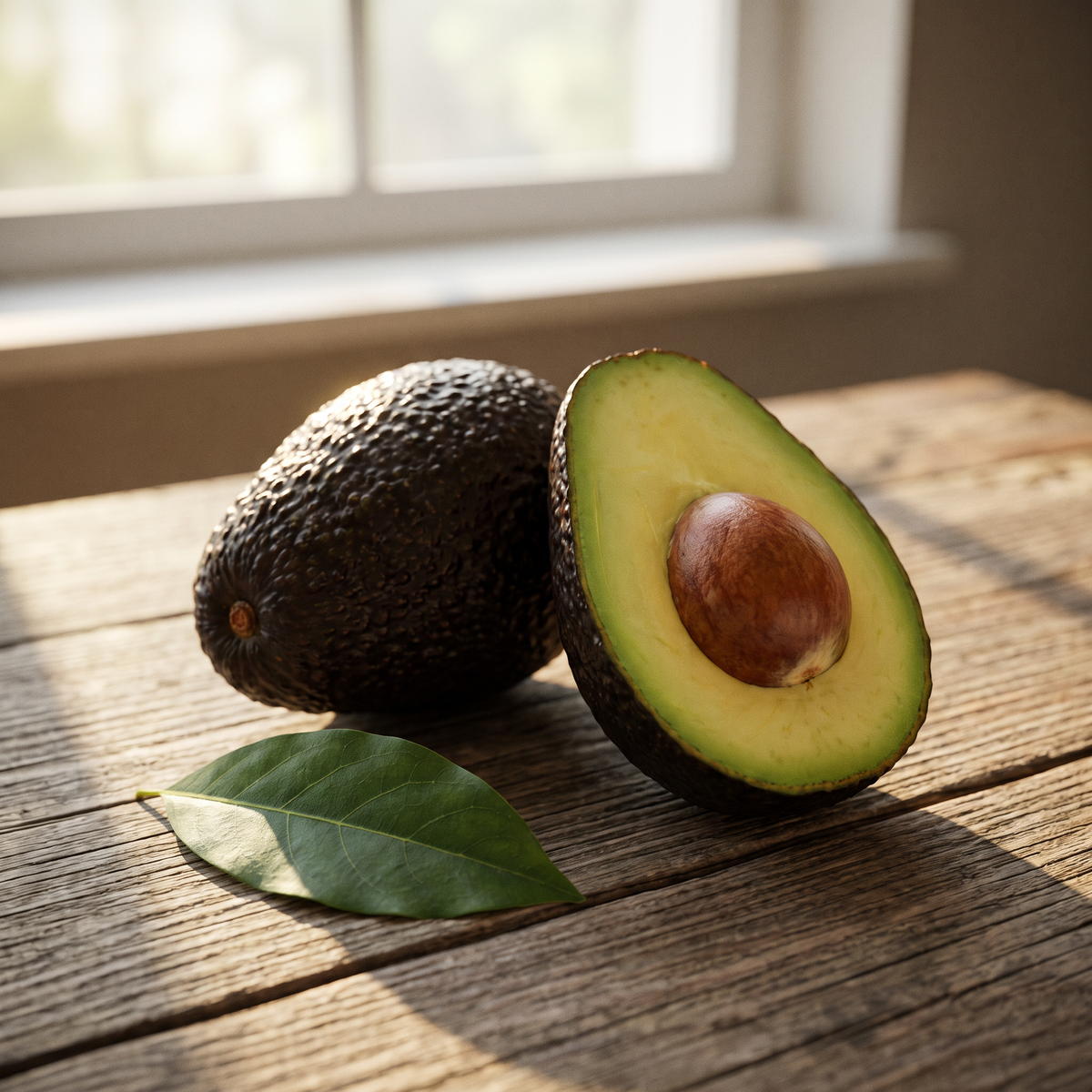 Hass avokado closeup